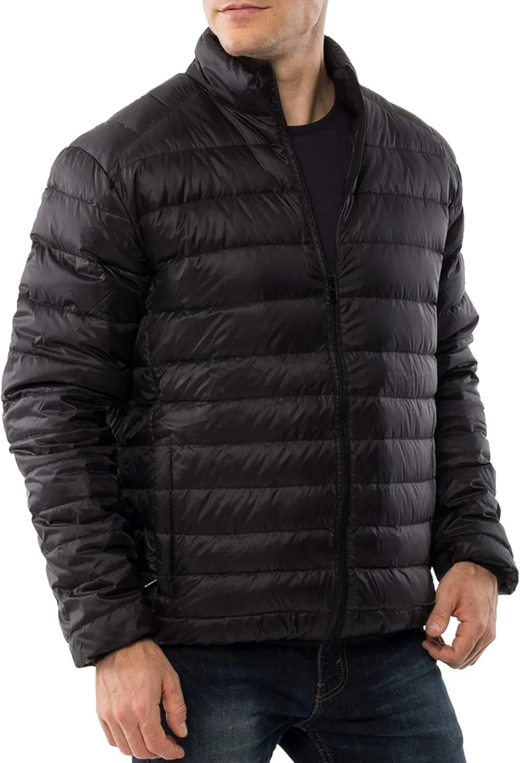 Alpine Swiss Niko Mens Puffer Jacket | Insulated Lightweight Down Alternative Coat | Packable, Water Resistant & Warm