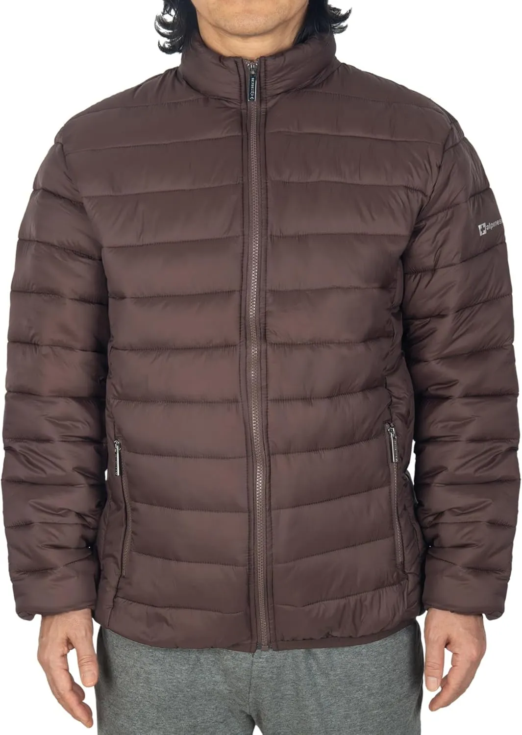 Alpine Swiss Niko Mens Puffer Jacket | Insulated Lightweight Down Alternative Coat | Packable, Water Resistant & Warm
