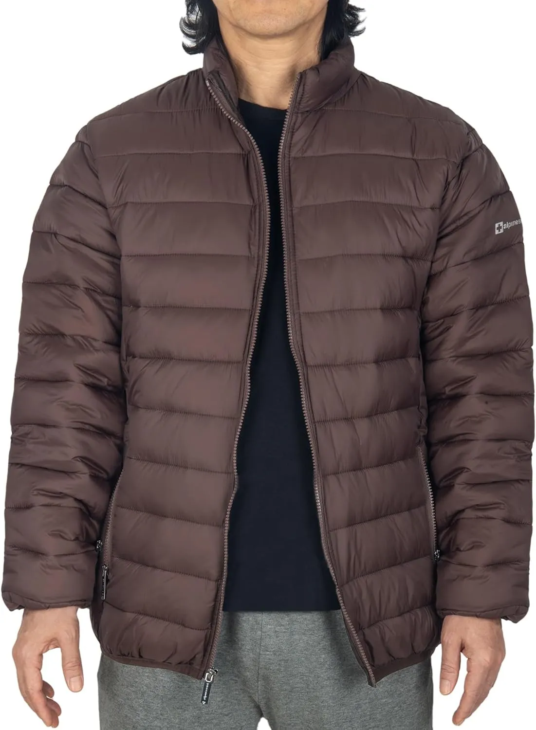 Alpine Swiss Niko Mens Puffer Jacket | Insulated Lightweight Down Alternative Coat | Packable, Water Resistant & Warm
