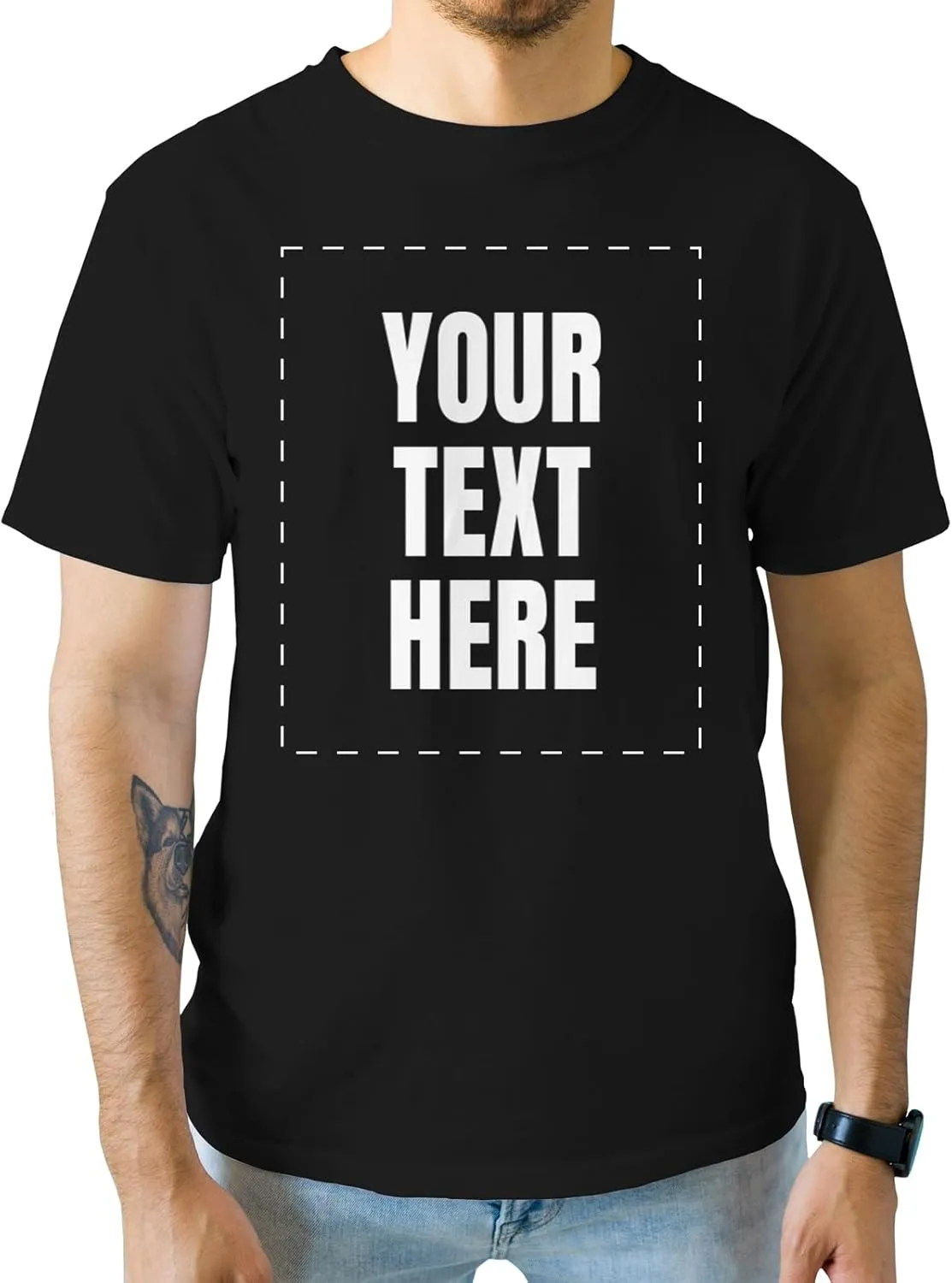 GotPrint Custom Shirt for Men, Women, Add Your Own Text Personalized T Shirts, Customizable Shirt Front/Back Soft Graphic Tee