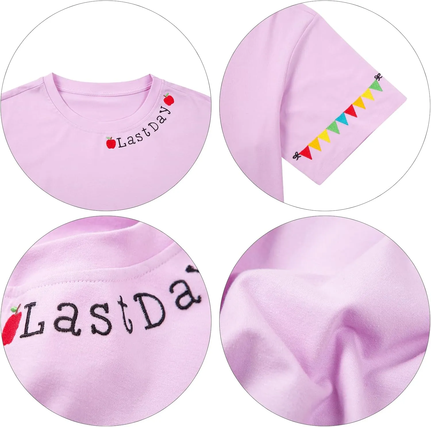 KIDDAD Women's Teacher Shirts Last Day of School Oversized T-Shirt Graphic Tees Class Dismissed Tee Tops