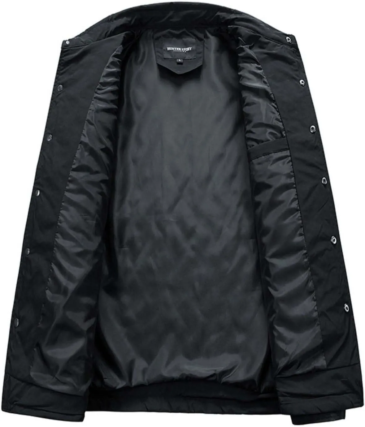 Men's Quilted Shirt Jackets Casual Long Sleeve Snap Button Down Shirts Diamond Quilted Shirt Jacket for Men Pockets