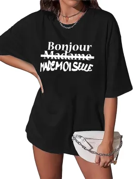 Oversized T Shirts for Women Short Sleeve Summer Loose Vintage Graphic Tees