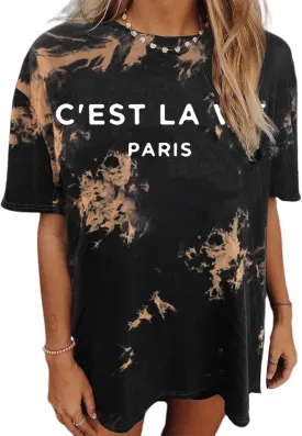 Oversized T Shirts for Women Short Sleeve Summer Loose Vintage Graphic Tees