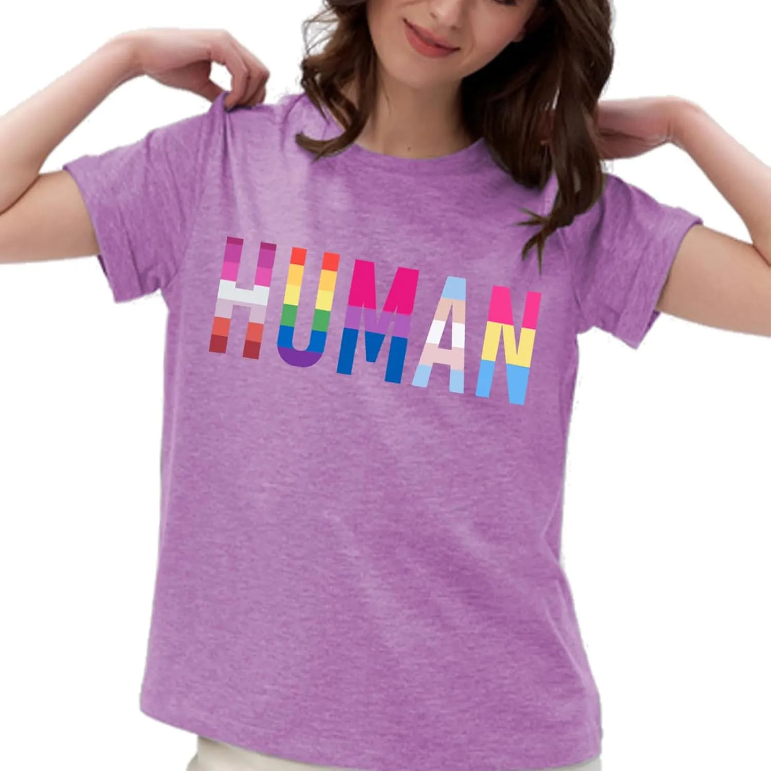 Pride Shirt Woman Cute Wildflower LGBT Pride Month Tshirt Flower LGBTQ Tees
