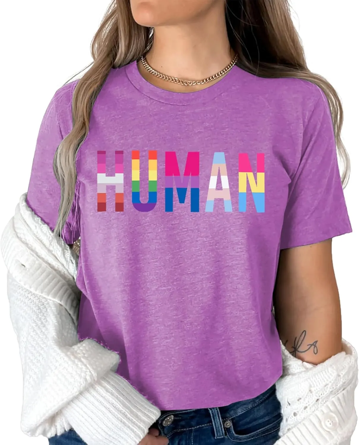 Pride Shirt Woman Cute Wildflower LGBT Pride Month Tshirt Flower LGBTQ Tees