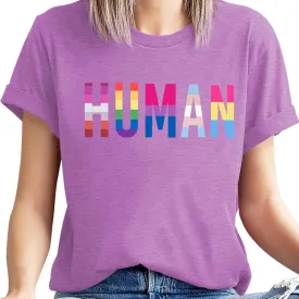 Pride Shirt Woman Cute Wildflower LGBT Pride Month Tshirt Flower LGBTQ Tees
