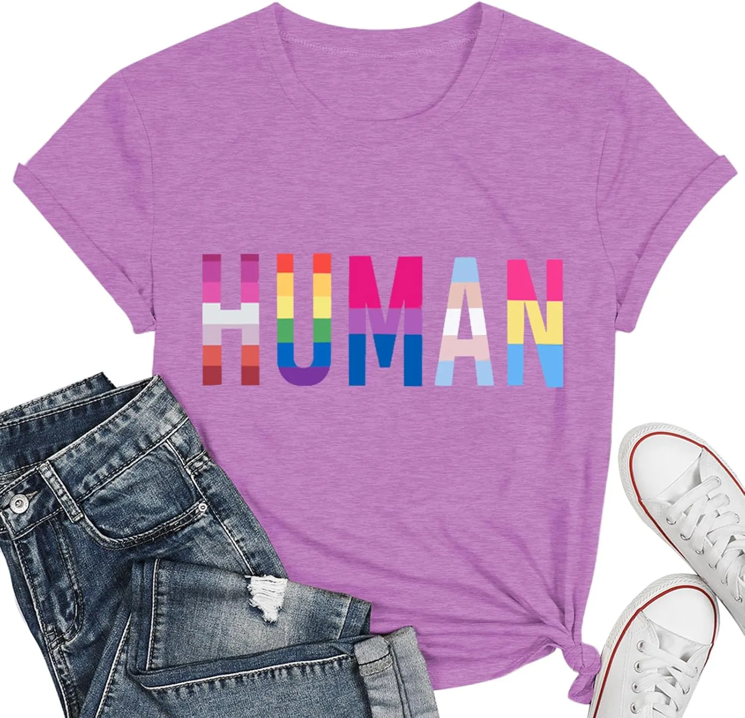 Pride Shirt Woman Cute Wildflower LGBT Pride Month Tshirt Flower LGBTQ Tees