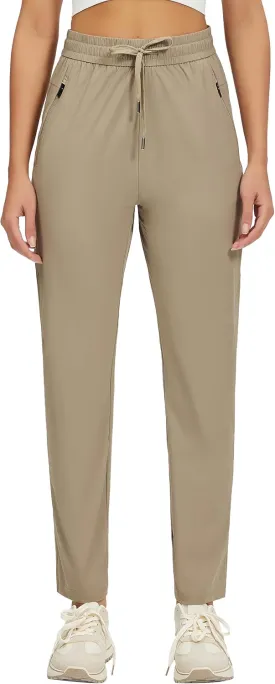 Womens Athletic Pants Lightweight Quick Dry Jogging Pants with Pockets for Lounge, Workout, Hikking, Golf, Travel