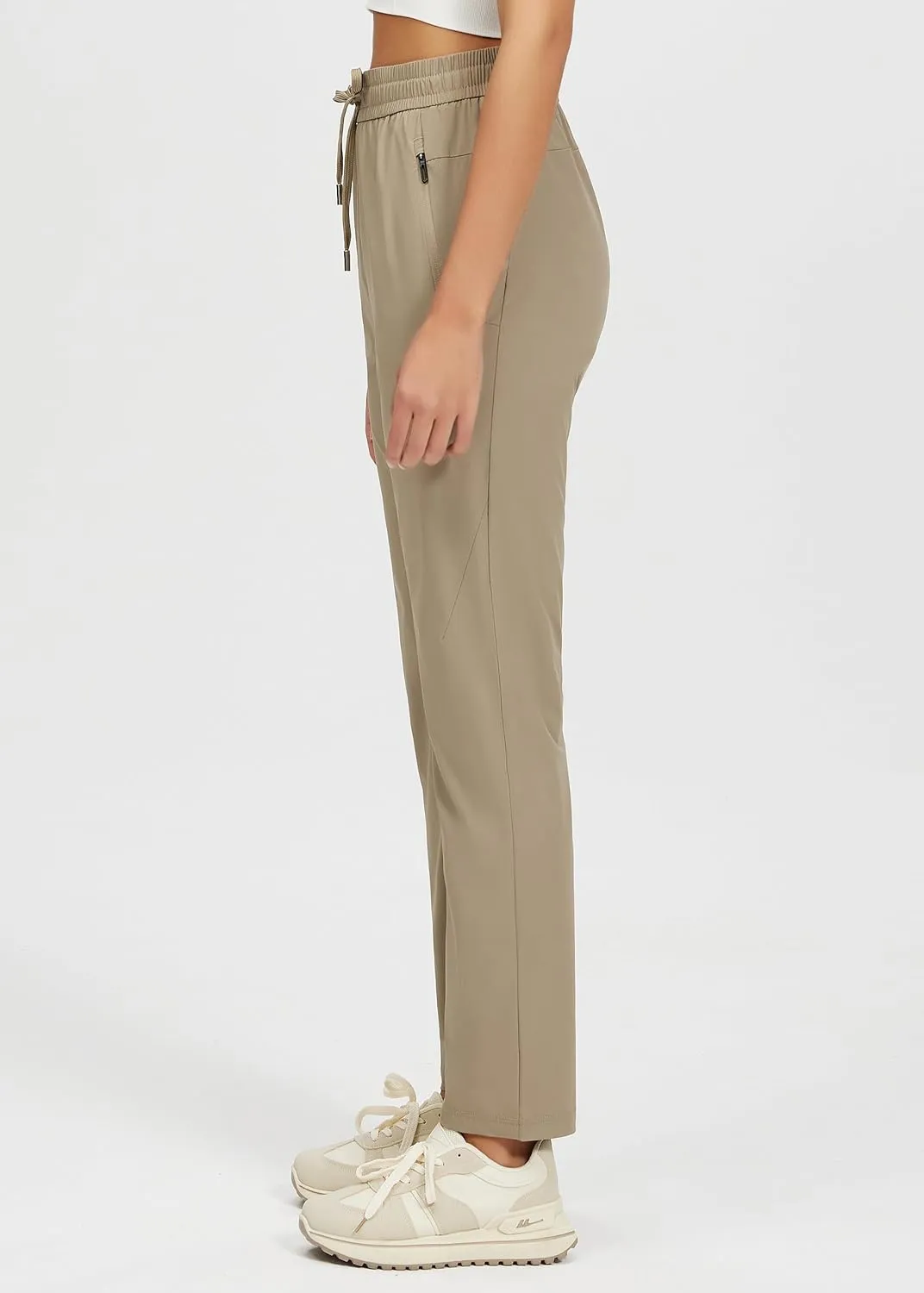 Womens Athletic Pants Lightweight Quick Dry Jogging Pants with Pockets for Lounge, Workout, Hikking, Golf, Travel