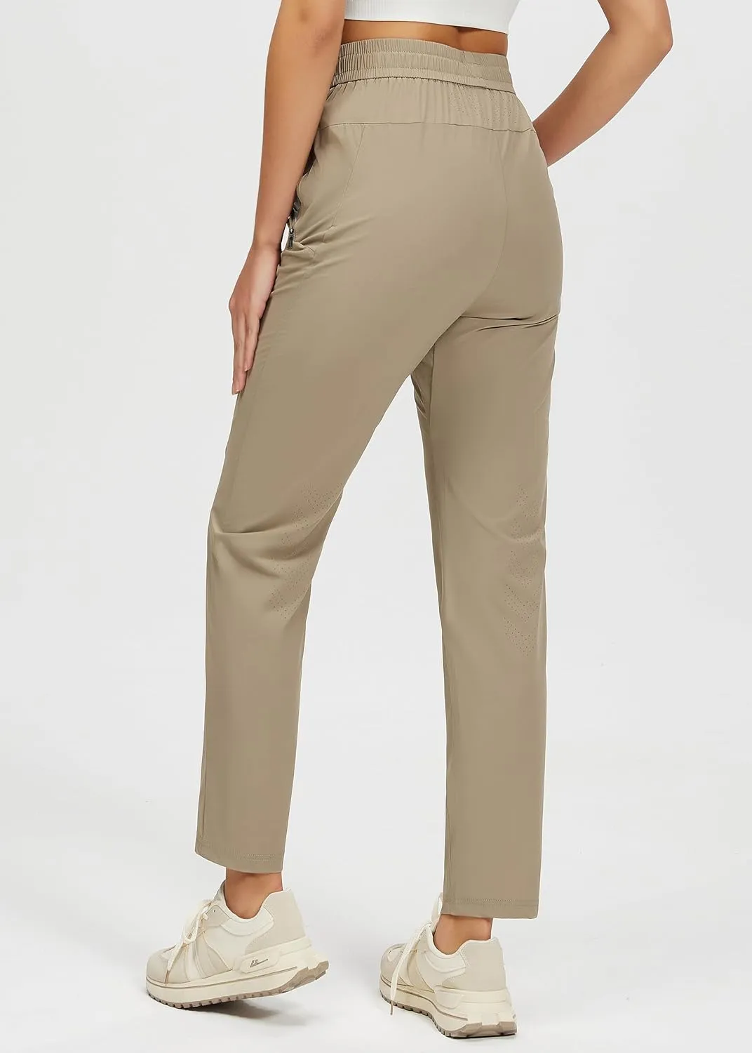Womens Athletic Pants Lightweight Quick Dry Jogging Pants with Pockets for Lounge, Workout, Hikking, Golf, Travel