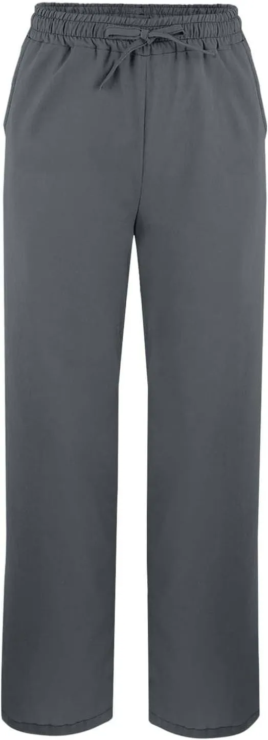 Womens Linen Pants 2025 Summer Vacation Beach Pants Drawstring Casual Gauze Pants with Pockets Linen Ankle Pant Trousers